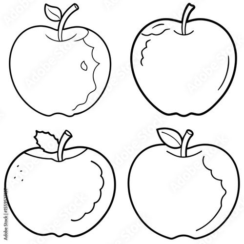 Coloring Book Page Line Art Outline