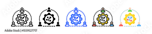 Brand Strategy Icon Collection With Multiple Styles