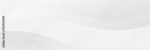 Minimalist vector with soft white and light gray flowing waves, creating a clean, elegant, and subtle background ideal for professional or modern designs.