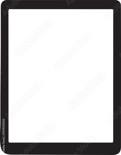 tablet computer blank display , empty frame of tablet