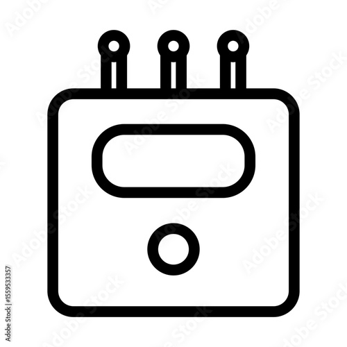 electrocardiogram line icon