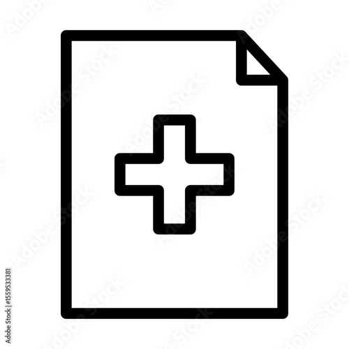health report line icon
