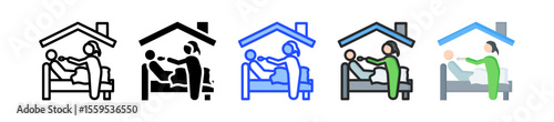 Elder Care Icon Collection With Multiple Styles