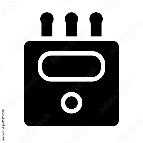 electrocardiogram glyph icon