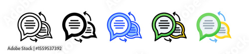 Response Icon Collection With Multiple Styles