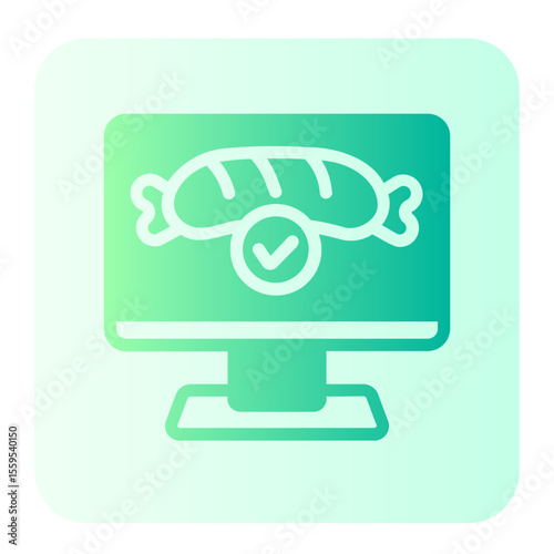 online order gradient icon