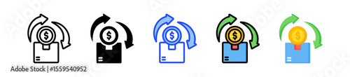 Variable Expenses Icon Collection With Multiple Styles