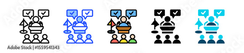 Authority Icon Collection With Multiple Styles
