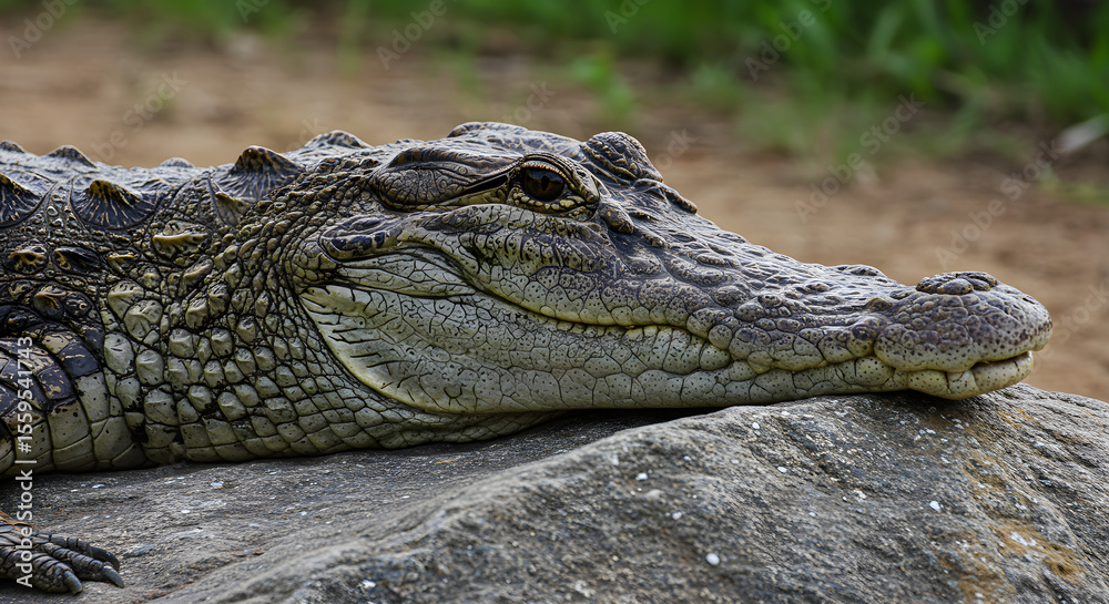 Obraz premium alligator in the zoo