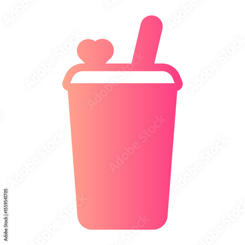 soft drink gradient icon