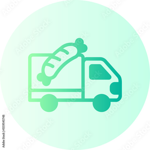 food delivery gradient icon