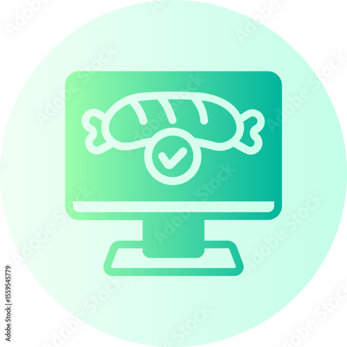 online order gradient icon