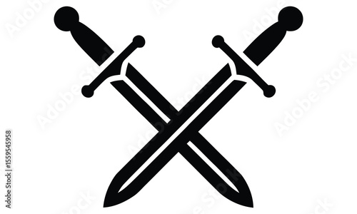 two crossed swords