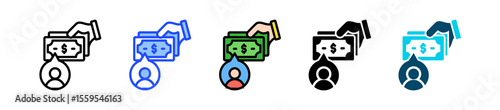 Allowance Icon Collection With Multiple Styles