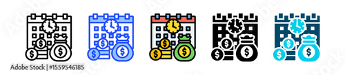 Annuities Icon Collection With Multiple Styles
