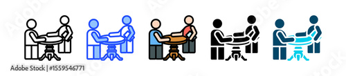 Stand Up Meeting Icon Collection With Multiple Styles
