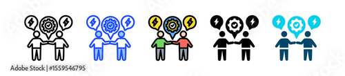 Conflict Resolution Icon Collection With Multiple Styles