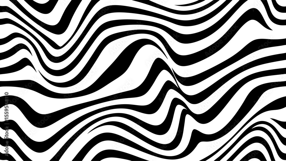 Obraz premium Wave pattern illustration vector with transparent background