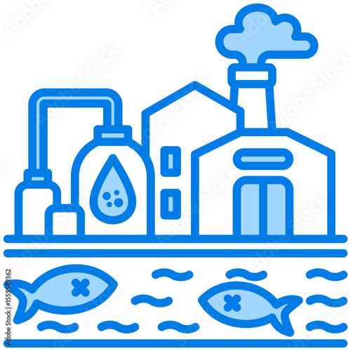 Water Pollution Icon