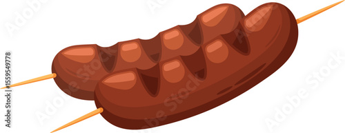 Kebab sausage stick eastern dish