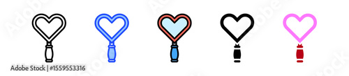 Heart Mirror Icon Collection With Multiple Styles
