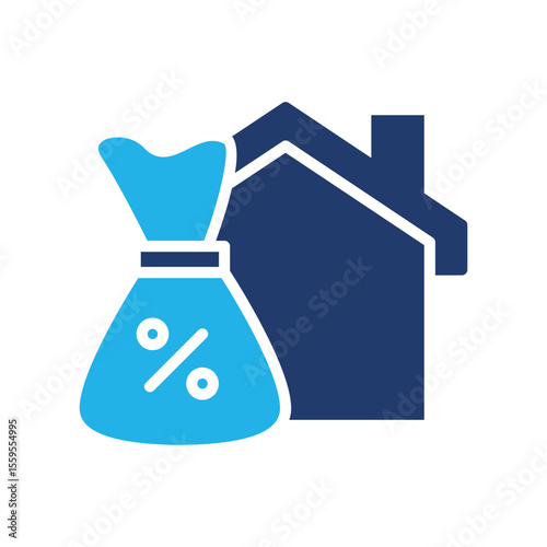 home loan colored icon symbol vector design good for web or mobile app