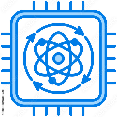 Qubit Processing Icon