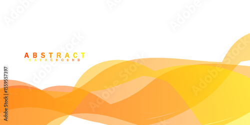 orange and yellow wavy shapes background.