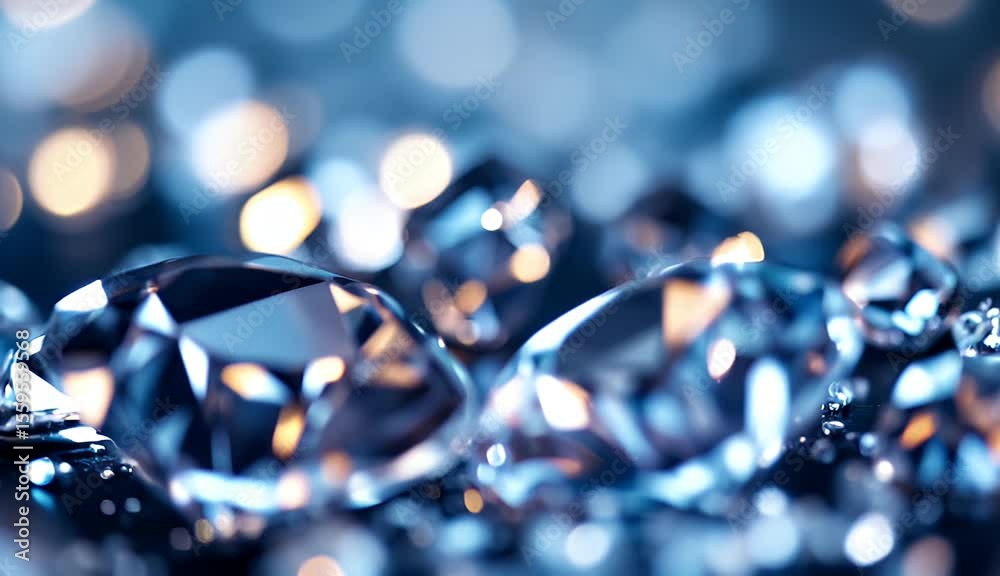 Sparkling Diamonds A Dazzling Close-Up of Precious Gems
