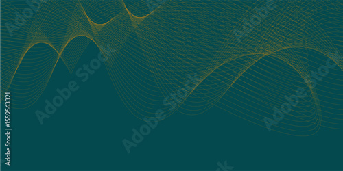 Dark teal geometric background with layered diamond patterns and Line art effects. Elegant and modern design perfect for tech, corporate, or luxury-themed visual content.