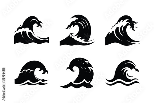 set of black hair