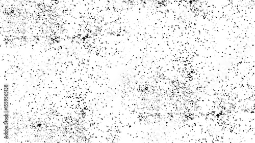 Abstract black and white mottle background elements of graphic design, empty template for all design. Distress or dirt and damage effect concept.