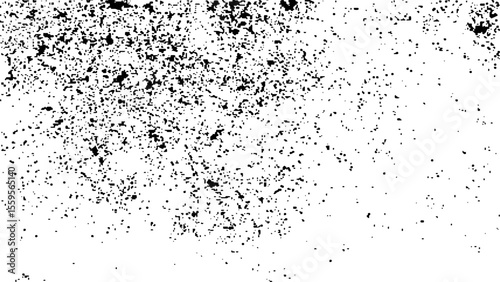 Abstract black and white mottle background elements of graphic design, empty template for all design. Distress or dirt and damage effect concept.