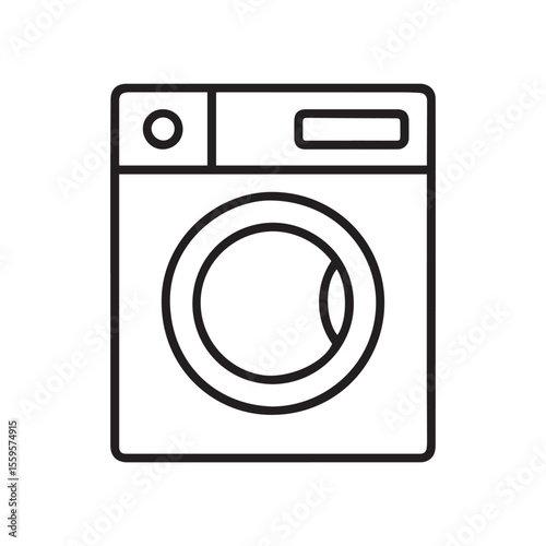 Washing Machine, Dryer and Laundry Symbols.