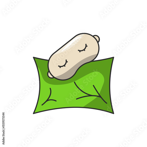 Eye Pillow Icon, Lavender Relaxation Compress.