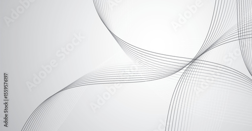 Elegant gray background with subtle wave-like lines creating a serene and minimalist effect, forming gentle curves and arcs against a soft gradient of light gray and white tones