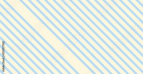 Gentle pastel blue diagonal stripes contrast with a soft ivory background, creating a soothing and rhythmic linear pattern perfect for vintage-inspired designs or elegant textile applications.