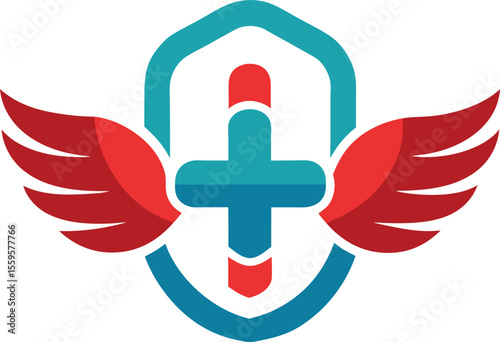 cross medical hospital label