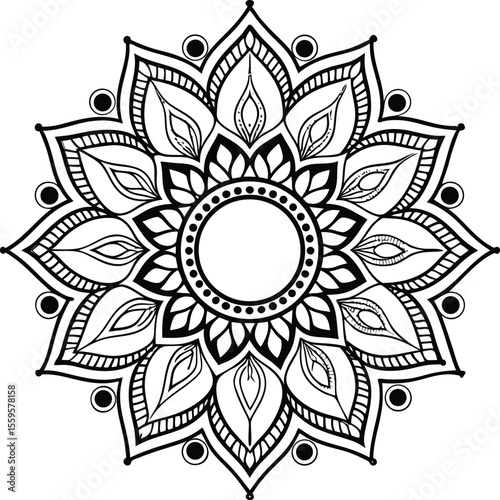 pattern mandala flower ornament