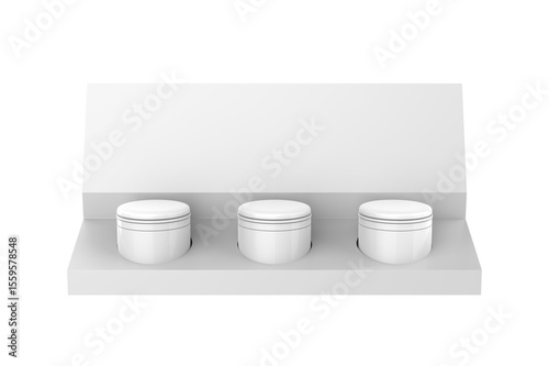 Luxury plastic magnetic paper container boxes designed for packaging matcha, loose tea, coffee, cookies, and other food products. 3d illustration