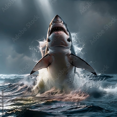 shark in the sea