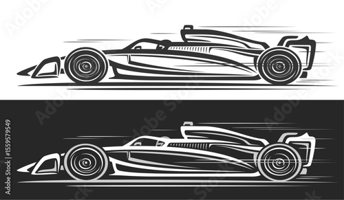 Vector logo for F1 Racing Car
