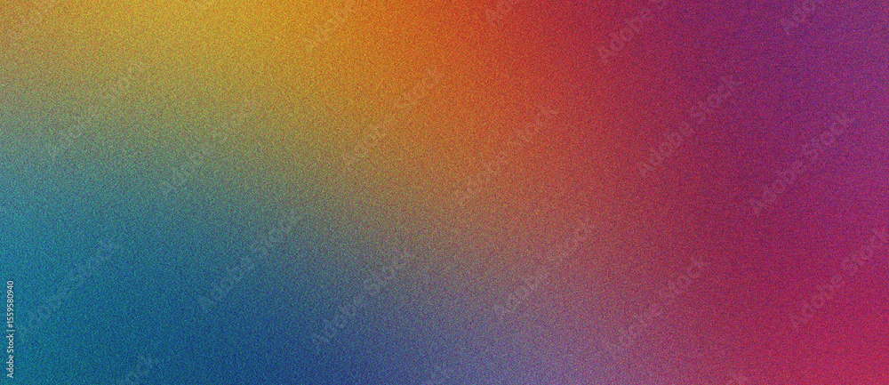 Fototapeta premium orange, coral and cyan Gradient soft noise effect with artistic grain for modern posters and creative use