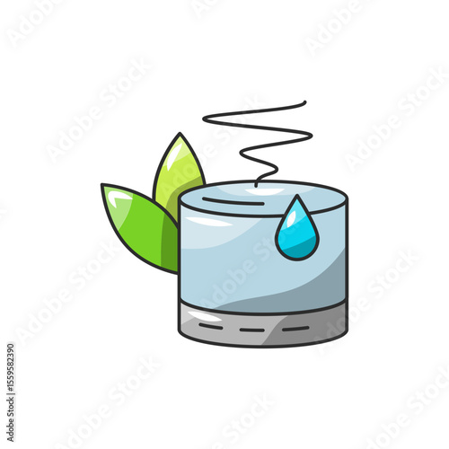 Humidifier Icon, Air Comfort Wellness Device.