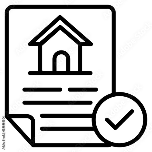 Loan Approval line icon