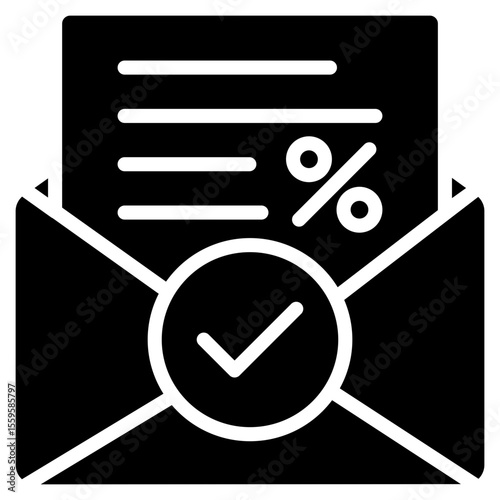 Tax Filing glyph icon