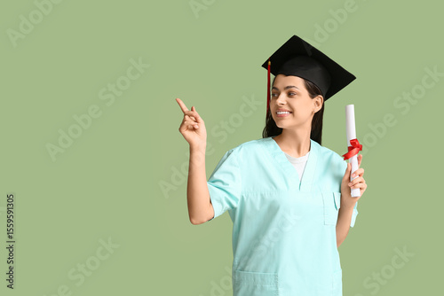Happy female medical gradua...