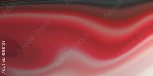 3D rendering illustration texture of silk natural fabric with smooth pleats of red color. Realistic texture of silk background. abstract background