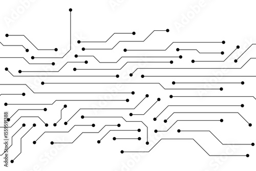 Abstract digital background with technology circuit board texture. Electronic motherboard illustration. Communication and engineering concept. Vector illustration