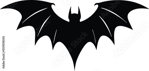 halloween bat silhouette vector